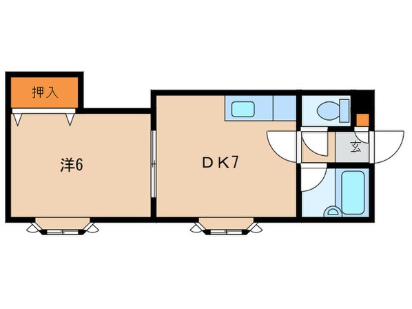 三進栄通マンションの物件間取画像